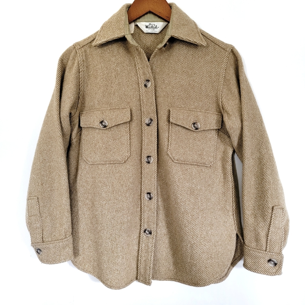 Vintage Woolrich Wool Tweed Shirt Jacket Shacket